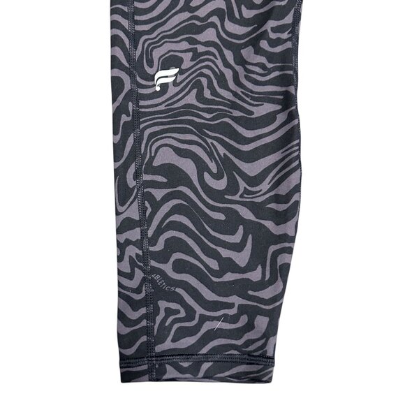 Fabletics M Define Powerhold High Waisted 7/8 Legging Pewter Marble Zebra - Picture 8 of 16
